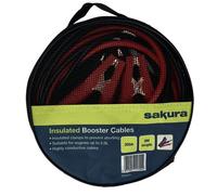 Insulated Booster Cables 200A 3m Clamps Jump Leads Car Start Van Emergency Amp