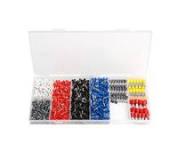 Insulated Bootlace Ferrule Wire Terminals, 1200 pcs Copper Wire Crimp Connector Ferrules Kit Insulated Cord Pin End Terminal 8-22 A WG