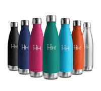 Insulated Bottle 500 ml, Reusable Stainless Steel Bottle, Leakproof Insulated Bottle, BPA-Free Water Bottle, Double Walled, Durable Metal Water Bottle for School, Sport, Office, Gym, Yoga, Camping