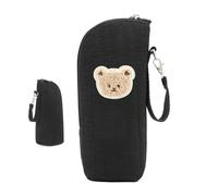 Insulated Bottle Bag | Baby Bottle Cooler Bag with Bear Design | Portable Tote for Outdoor Transport Breast Milk Food Preservation Storage Breastfeeding