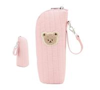 INSULATED BOTTLE BAG - bottle cooler bag with cute bear design, the portable milk storage bag keeps bottles hot or cold for hours, easy to transpo, Pink, Consulte la descripción, See description