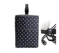 insulated bottle bag, insulated bottle bag, insulated baby bottle tote bags with ice bag, zipper closure, buckle handle, foldable bottle holder for daycare, con, Black, Se référer au descriptif, Refer