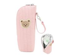 Insulated Bottle Bag Portable Thermal Tote, Storage Carrier, Transport | Bottle Carrier, Bear Design Tote for Nursing Mom Breastfeeding Daycare Travel Outdoor Food Storage