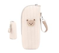Insulated Bottle Bag Portable Thermal Tote Storage Transport Preservation | Bottle Cooler Bag with Bear Design for Nursing Mom, Breast Milk, Travel, Daycare, Breastfeeding, Food, Outdoor Bag