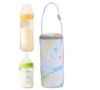 Insulated Bottle - Pama Milk Cooler, Bottle Warmer Bag | Portable Thermal Storage for Nursing Moms, Travel, Stroller, Nursery, Adjustable Shoulder Strap, Colourful, Consulte la descripción, See