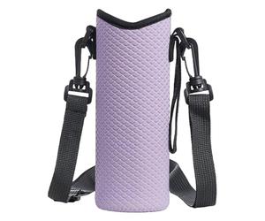 Insulated Bottle Sleeve - Portable Water Bottle Holder, Adjustable Strap Sling, Material, Lightweight Travel Design, Outdoor Gym Companion, Hiking Walking Bag for Men, Women, Camping, Travel