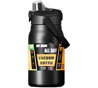 Insulated Bottle | Thermal Cup with Handle,High Capacity Stainless Hot and Cold Water Bottle | for Milk Beverage Drinking Hiking Backpacking Outdoor Sports Gym Indoor Workplace