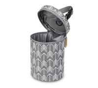 Insulated Breast Milk Bag - 19cm Portable Bottle Bag | Leak-proof Storage with Handle for Pushchairs | Temperature Controlled - Mother Daycare Travel, Grey, Se référer au descriptif, Refer to