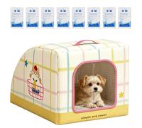 Insulated Cat House,Portable Insulated Bed with Handle - Cat Cooling Station | For Stray Pets Bedroom Living Room Balconies Courtyards Patio Garden Backyard Farm