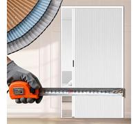 Insulated Cellular Fabric Sliding Door for Bathroom, Closet, Pantry, and Laundry Room