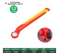 Insulated Chrome Vanadium Steel Wrench 1000V | VDE 1000V certified insulation provides shockproof protection for safe electrical work and maintenance.