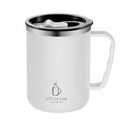 Insulated Coffee Mug | 500ml Stainless Steel Insulated Travel Mug Reuseable Vacuum Insulated Coffee Cup Drinking Cup with Lid and Handle - for Hot and Ice Drinks