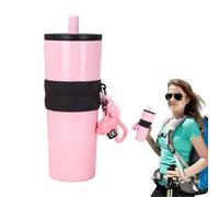 Insulated Coffee Mug, 800 ml Stainless Steel Thermal Coffee Mug, Large Insulated Mug with Lid and Straw for Fitness, Work, Celebrations, and Business Trips