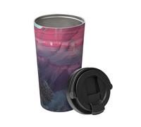 Insulated Coffee Mug with Handle and Leakproof Lid Travel Tumbler Grand Canyon Stainless Steel Double Wall Vacuum Travel Mug Reusable Coffee Tumbler for Hot Iced Coffee Tea