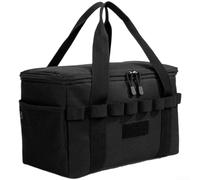 Insulated Cooler Bag 30L Large Capacity Waterproof(Black)