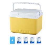 Insulated Cooler Box,Ice Cooler Box for Camping | Leak Proof Long-Lasting Portable Freezer Refrigerator, Travel Accessories for Camping Hiking Picnic BBQ Fishing