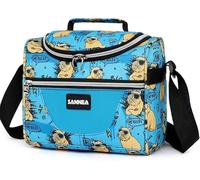 Insulated Cooler Lunch Bag 1.85gal/7L Blue Capibala Theme Reusable Lunch Box Tote for Work Picnic Camping Gym Travel