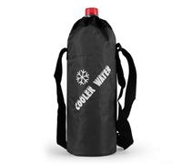 Insulated Cover for Water Bottles 10 x 30 cm Neoprene Bag Black Blue - Cool Bag for Water Bottle Baby Bottle - Drink Holder for Outdoor Camping Hiking Picnic Sports Travel Office (Small Black)