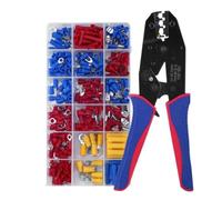 Insulated Crimping Tools Set,Preciva 0.5-1.5/1.5-2.5/4-6mm²(A.W.G. 20-10) Crimping Tool with 370pcs terminals Ratchet Ferrule Crimper Tool for Repairing Cables DIY Electrical Car Van Motorbike