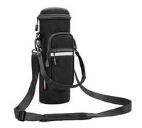 Insulated Crossbody Carrier Bag for Ninja Blast Portable Blender, Water Bottle Holder Cup Sleeve with Adjustable Shoulder Handheld Strap & 2 Pockets, Travel Gym Camping Accessories for Men Women