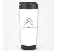 Insulated Cup for Citroen C4 Picasso, Stainless Steel with BPA Free Easy,Travel Mug,Leakproof Tumbler with Leakproof Lid,Car Gifts for Man and Woman,White