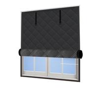 Insulated Curtains for Winter, Window Insulation Kit Home Winterizing 20in-118in Blackout Window Cover Thermal Blanket Curtains for Bedroom Attic RV(Black,39x55in/100x140cm)