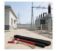 Insulated Direct-discharge Rod, 10kV 35kV 110kV 220kV High-Voltage Operating Poles, 1m 1.5m 2m 3m Electrical Safety Telescopic Pole(A,35kV-1.5m/4.9ft(3 Sections))