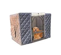 Insulated Dog Crate Cover for Winter Warmth, Breathable Kennel Privacy Protector for Outdoor Use