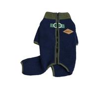 Insulated Dog Winter Coat Soft Fleece 4 Leg Jumpsuit with Leash Hook for Small Dogs Puppy Outdoor Adventure Dog Winter Coat with Leash Hook