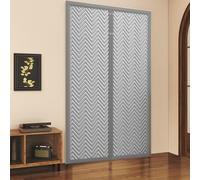 Insulated Door Curtain,Magnet Patio Door Cover Auto Closer Weatherproof Winter Warm Screen Protect Privacy Energy-Saving for Patio, Kitchen, Bedroom, Air Conditioner Room