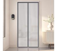 Insulated Door Curtain,Magnetic Thermal Screen for Winter Semi-Transparent | Self-Sealing,Temperature Protection Insulated Doorway Curtains PVC Patio Balcony Cover Windproof,Keeping Out Draft Cold Air