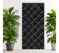 Insulated Door Curtain, Outdoor Curtains for Patio Waterproof Magnetic Thermal and Insulation Self- Closing Privacy Door Cover Screen for Wintern to Keep Warm Soundproofing 70-260cm(Black,90x205cm)