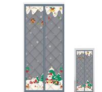 Insulated Door Curtains - Cold Air Blocking Curtain, Magnetic Thickened Thermal Door Cover, Cold Air Protection Barrier for Winter | For Home, Patio, Room, Apartment, Entryway, Office Un