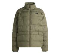 adidas Men's Essentials Packable Insulated Coat, olive strata, XS