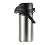 Insulated Drink Tumbler, Push Button Thermal Flask, 1900ml Large Capacity Cup Leakproof, Stainless Steel Vacuum Bottle Wide Mouth, Thermal Mug Beverage Container Carry Handle 12.99x4.92 inches