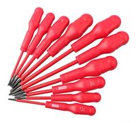 Insulated Electrician's Tool Magnetic Bit Screwdriver Rated to 1000 Volts Safety Standard (5x100+)