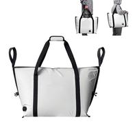 Insulated Fish Cooler Bag for Fishing, Leakproof Fish Kill Bag with Drain Valve, Portable Foldable Fishing Cooler for Camping, Beach, Fishing, Picnic, Travel, Outdoor, Keep Ice Cold 24-36h(White,80x30