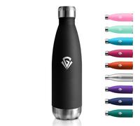 Insulated Flask, 500 ml, Suitable for Carbonated Drinks, Thermos Flask, Leak-Proof, Stainless Steel, BPA-Free, Water Bottle for School, Fitness, Gym, Adults, Office, Fizz, Camping