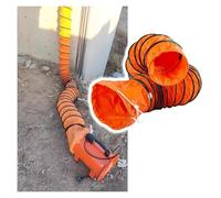 Insulated Flex Ducting Hose - 2/5/10m Heavy-Duty Ventilation Duct for Portable AC, Blower Exhaust Fan, PVC Telescoping Tunnel, 6-inch Diameter