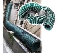 Insulated Flexible Dryer Vent Ducting Hose, Ventilation Duct Pipe for Kitchens/Attic/Bathroom, Green Universal Ac Exhaust Tube(L 2m/6.6ft,Dia 150mm(5.9in))