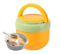 Insulated Food Jar - Leak Proof Vacuum Jar with Spoon | Thermal Lunch Bowl Food Container - for Business Office Picnic School Home Camping Road Trips