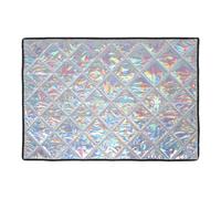 Insulated Freezer Cover Dual Sided Polyester for Upright Freezers | Weather Resistant, Season Protection, Laser Finished Exterior, Silver Rectangle, Kitchen Garage Storage Random Color