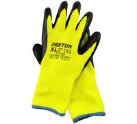 INSULATED GLOVES BLACK/ HI VIS GREEN AVAILABLE IN 2 SIZES 9/L, 10/XL