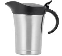 Insulated Gravy Jug with Lid, 750ml Stainless Steel Gravy Boat, Double Wall Insulated Jug, Creamer Pitcher with Handle for Custard, Cream, Sauce