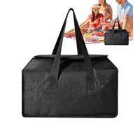 Insulated Grocery Bags | Portable Large Cooler Bag - Grocery Carrier for Travel Outdoor Shopping Tailgate Housekeeping Commuter Camping Takeaway