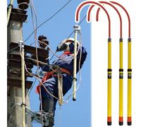 Insulated High Voltage Rescue Hook, Anti-electrocution Safety Tool for Electrical Towers and Substations