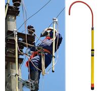 Insulated High Voltage Rescue Hook, Anti-electrocution Safety Tool for Electrical Towers and Substations
