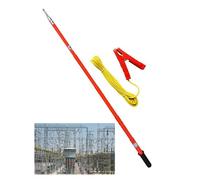 Insulated Hot Stick for Electricians, Telescoping Discharge Rod with Dual-Mode Function, Portable Tool for Overhead Power Line Safety