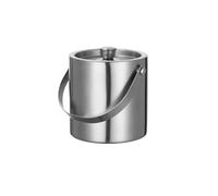 Insulated Ice Bucket 1.6L/2L/3L Stainless Steel Ice Bucket Insulated(Silver-1.6L)