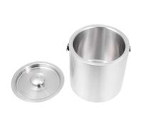 Insulated Ice Bucket with Handle and Lid Stainless Steel 1.3l | Double Layer Build, Scratch Resistant Finish, for Restaurant Staff Bartenders, Store Catering Service